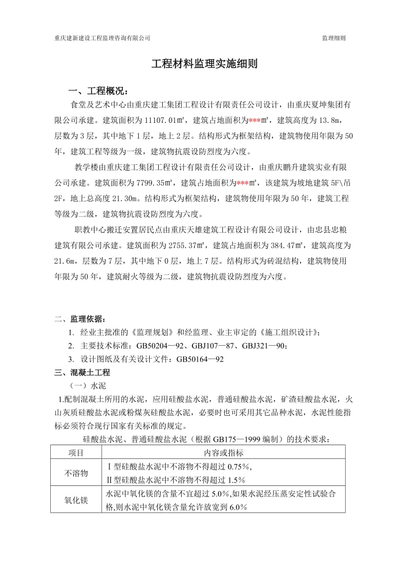 职业教育中心一期工程材料监理实施细则.doc_第2页