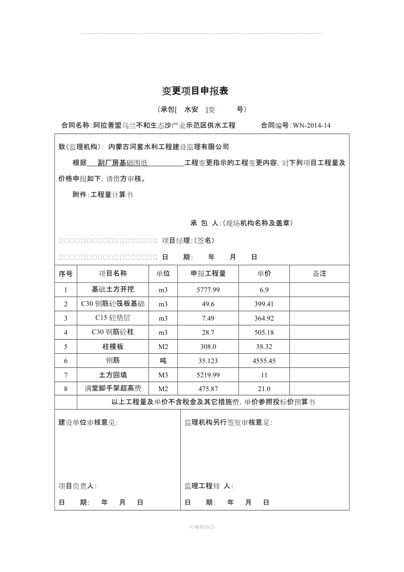 变更项目价格审核表.doc_第3页