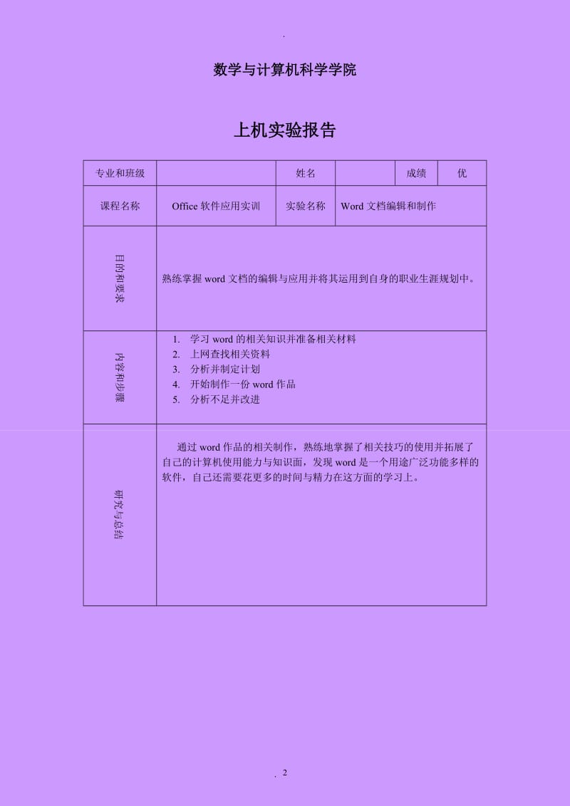 职业生涯规划书数学与计算机科学学院.doc_第2页