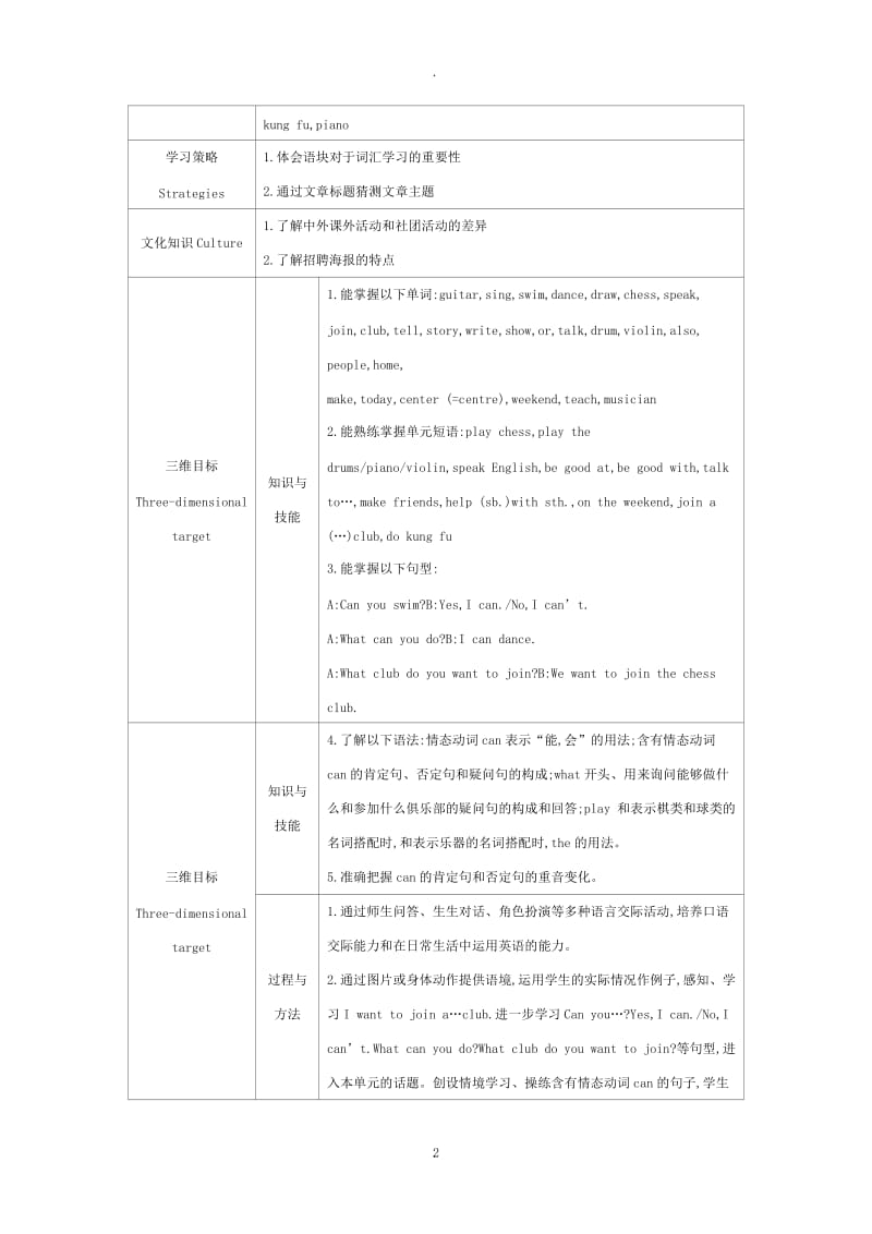 人教版七年级下英语Unit 1教案、导学案.docx_第2页