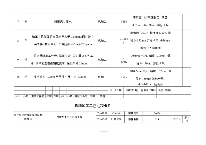 机械加工工艺过程及工序卡片.doc_第2页