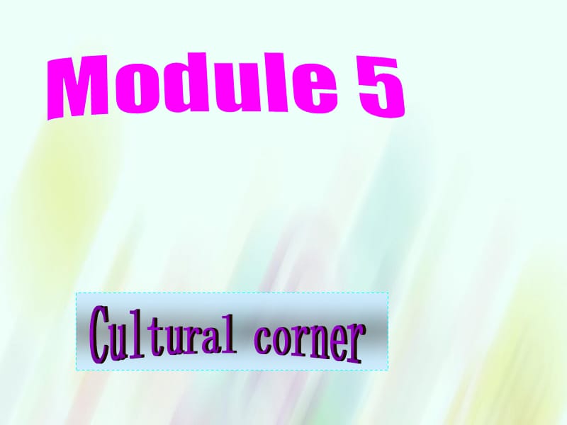 【外研版】选修六：Module5 Cultural corner课件_第1页