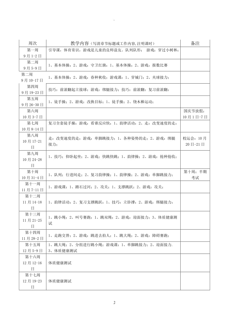 新标小学六年级体育教案.doc_第2页