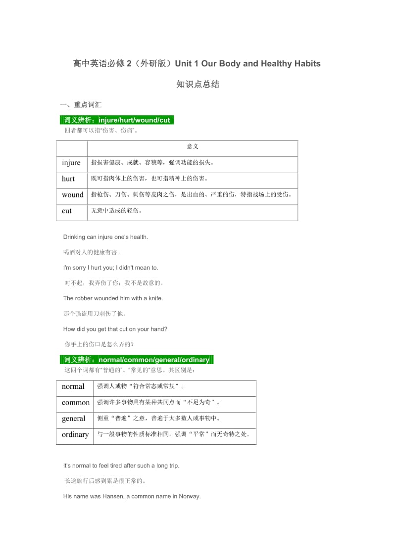 外研版高一英语必修二全书知识点总结.docx_第1页