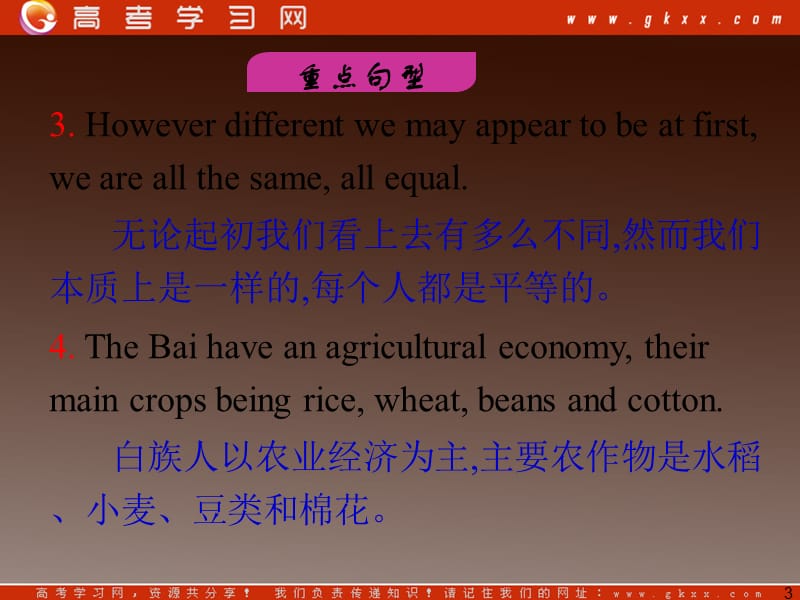 高三英语一轮复习课件外研版选修7《Module 5 Ethnic Culture》_第3页