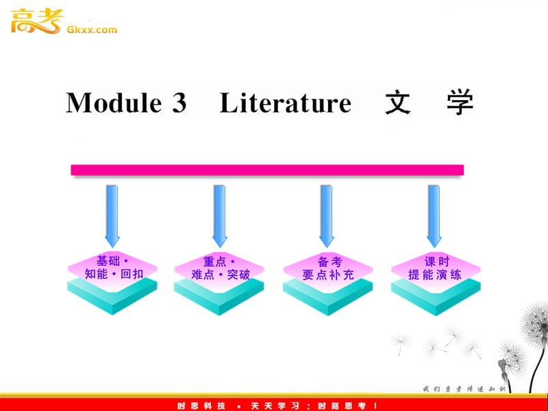 高中英语一轮复习 Module3 Literature课件 （外研版选修7）_第1页