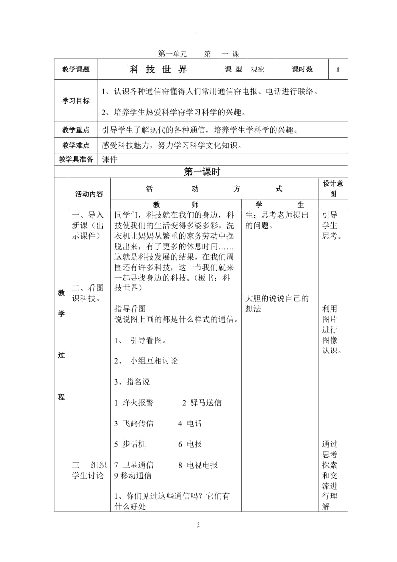 教科版小学科学二年级下册科学教案.doc_第2页