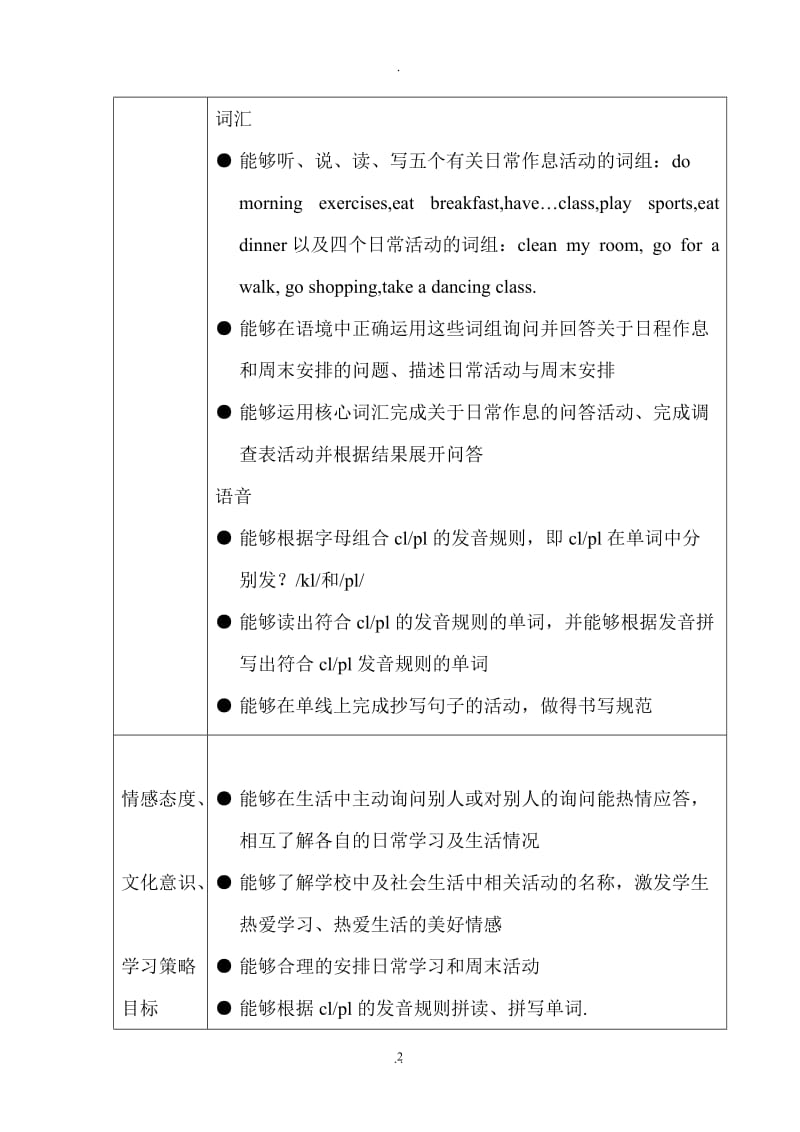 新版小学五年级英语下册全教案带反思87820.doc_第2页