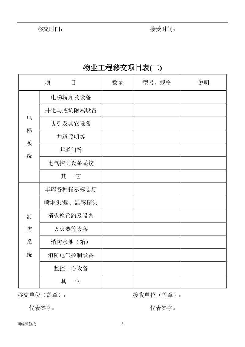 新老物业移交表格(全套 ).doc_第3页