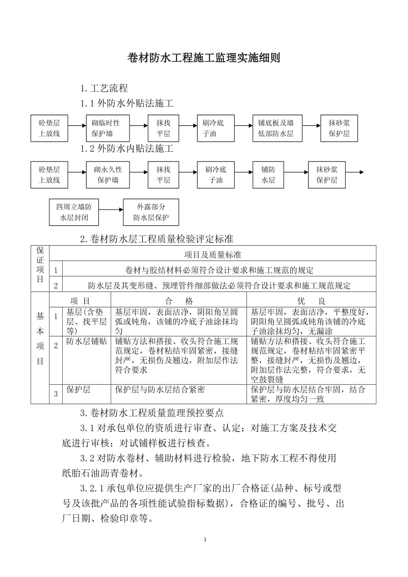 卷材防水工程施工监理实施细则1.doc_第1页