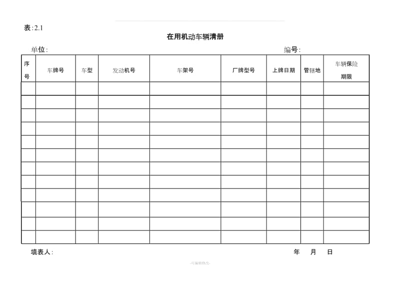 车辆管理台账模板.doc_第2页