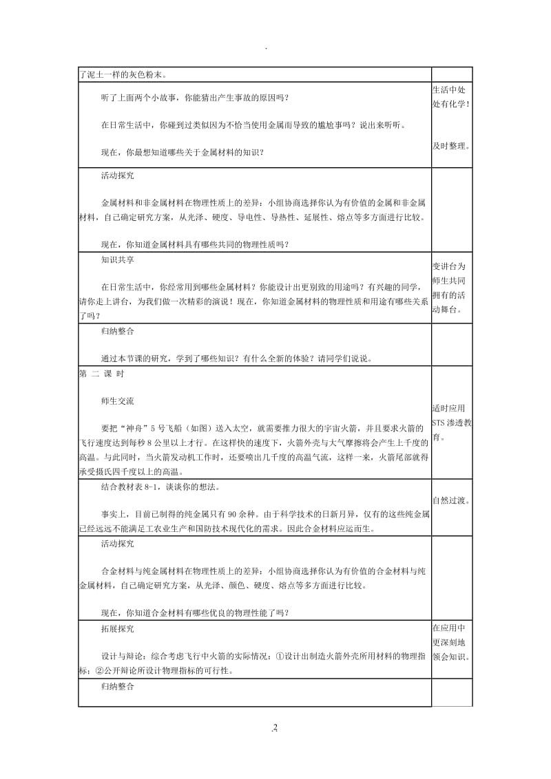 初中九年级化学下册全册教案人教版.doc_第2页