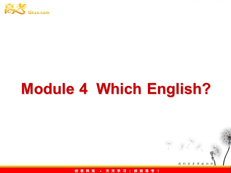 陕西省汉中市陕飞二中高二英语《Which English》课件 外研版选修8_第1页