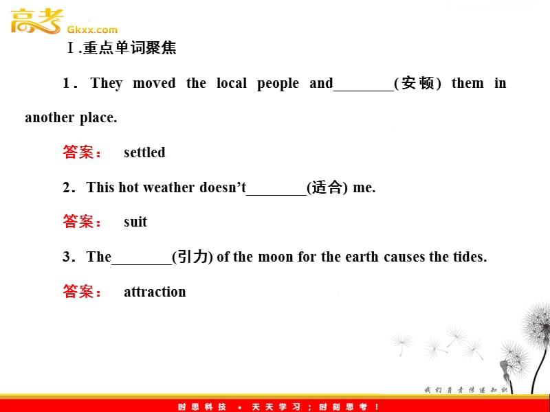 山东省高考英语总复习 Module 2　Highlights of My Senior Year课件 （外研版选修7）_第3页