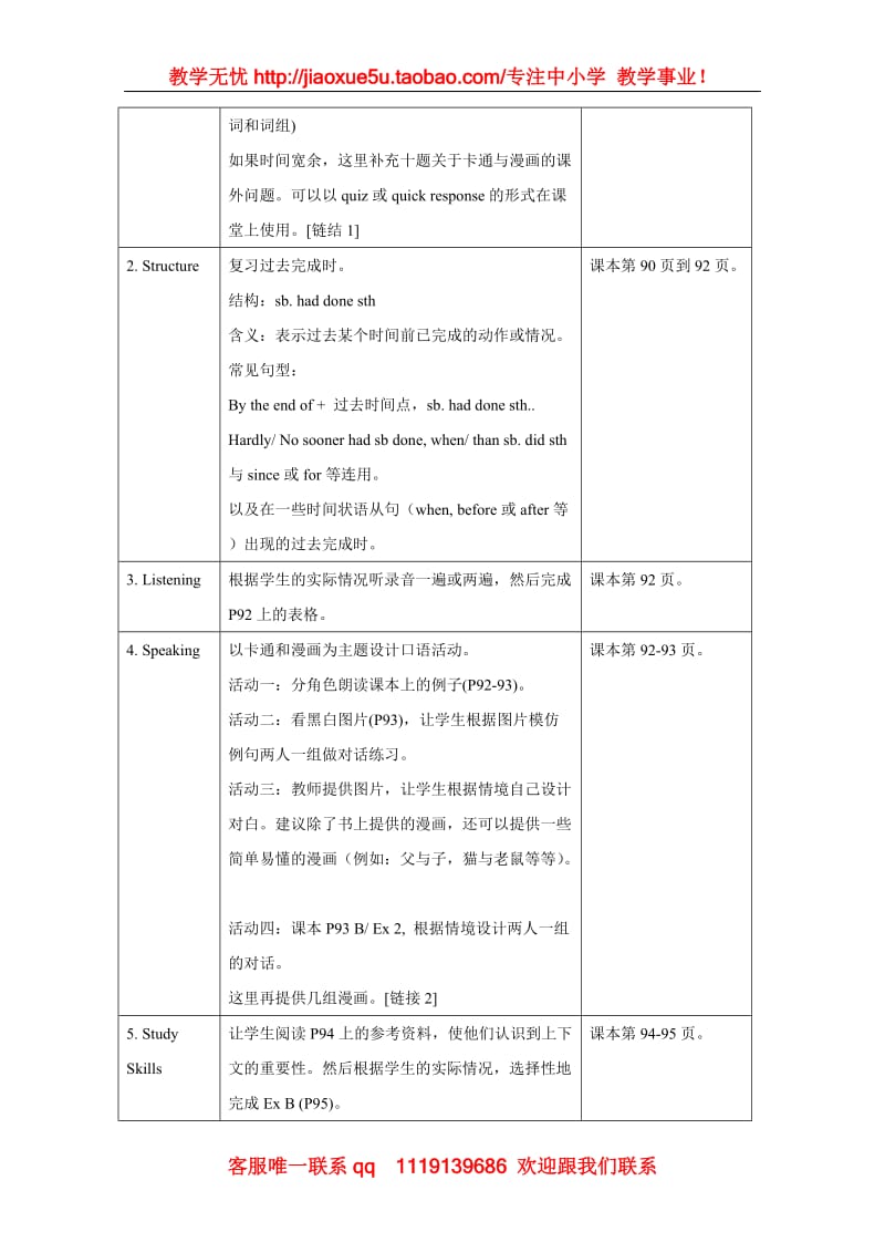 英语：unit6《Cartoons and comic strips》教案（上海新世纪版S1A）_第3页