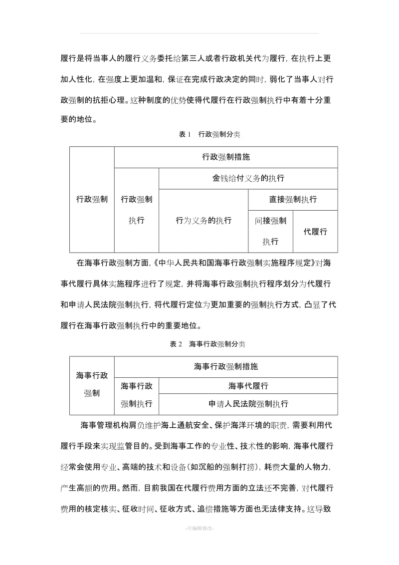 关于海事行政强制执行中代履行费用问题的探讨.doc_第2页