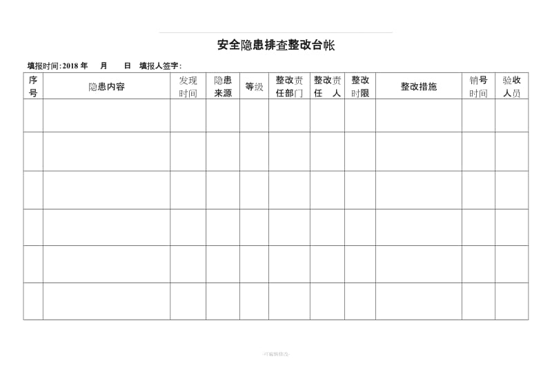 安全隐患排查治理台账.doc_第2页