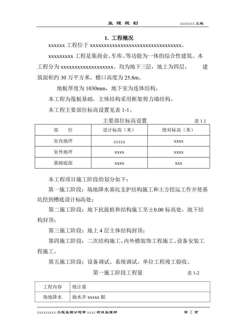 北京市某综合性建筑监理规划.doc_第2页