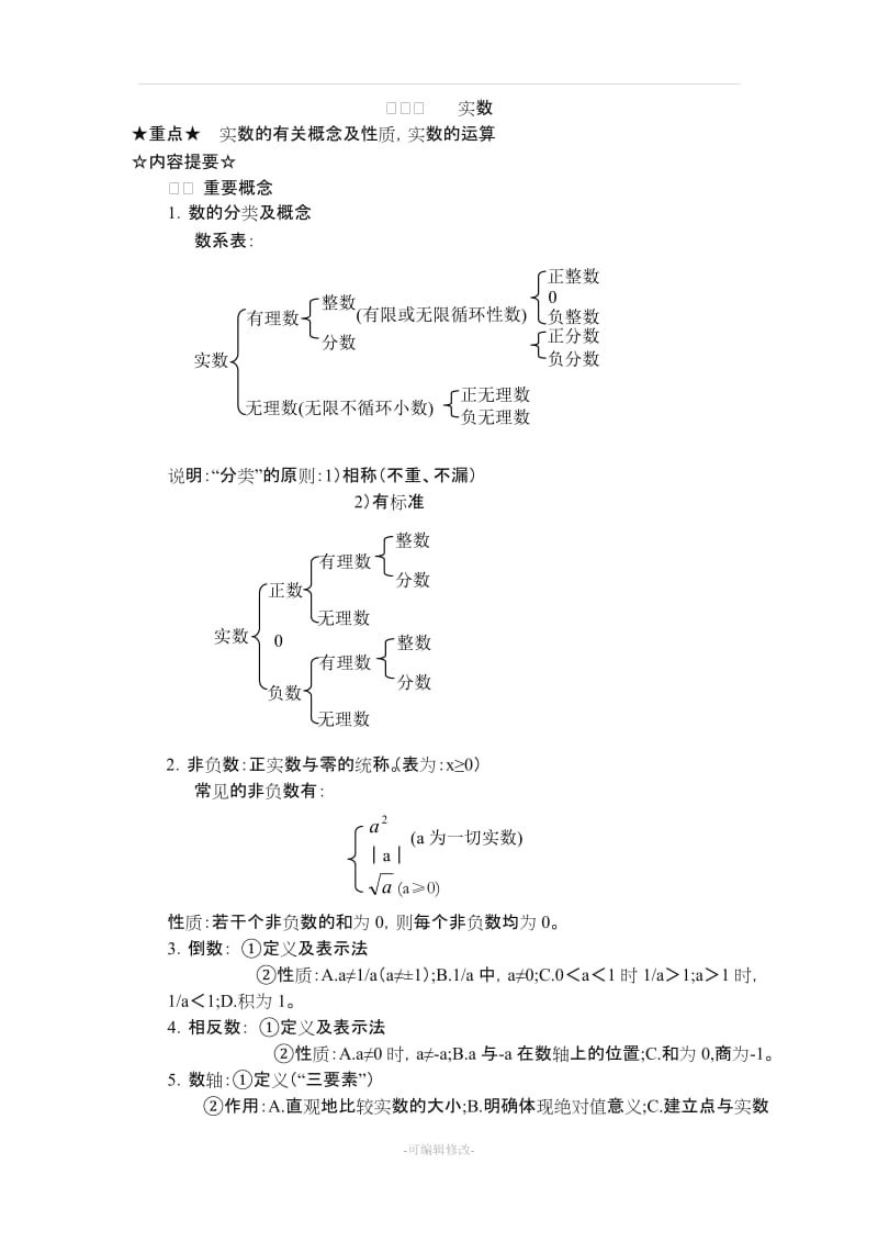 九年级数学总复习提纲-人教新课标版.doc_第1页