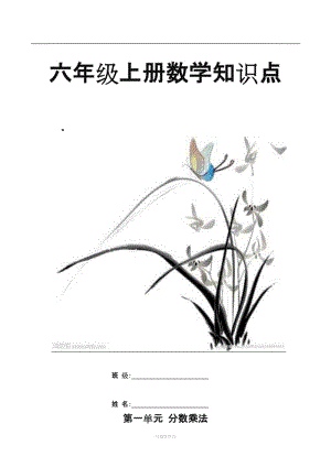 人教版六級上冊數(shù)學(xué)知識點(diǎn)整理.doc