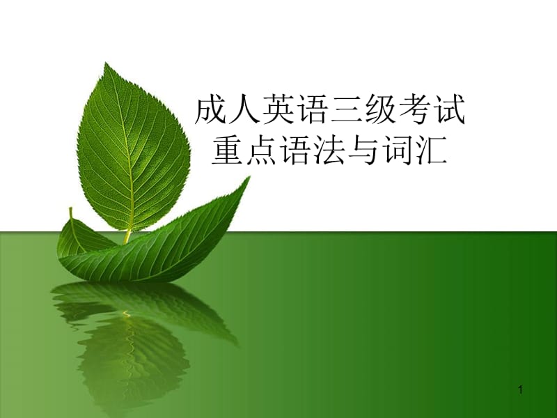 英语三级知识点ppt课件_第1页