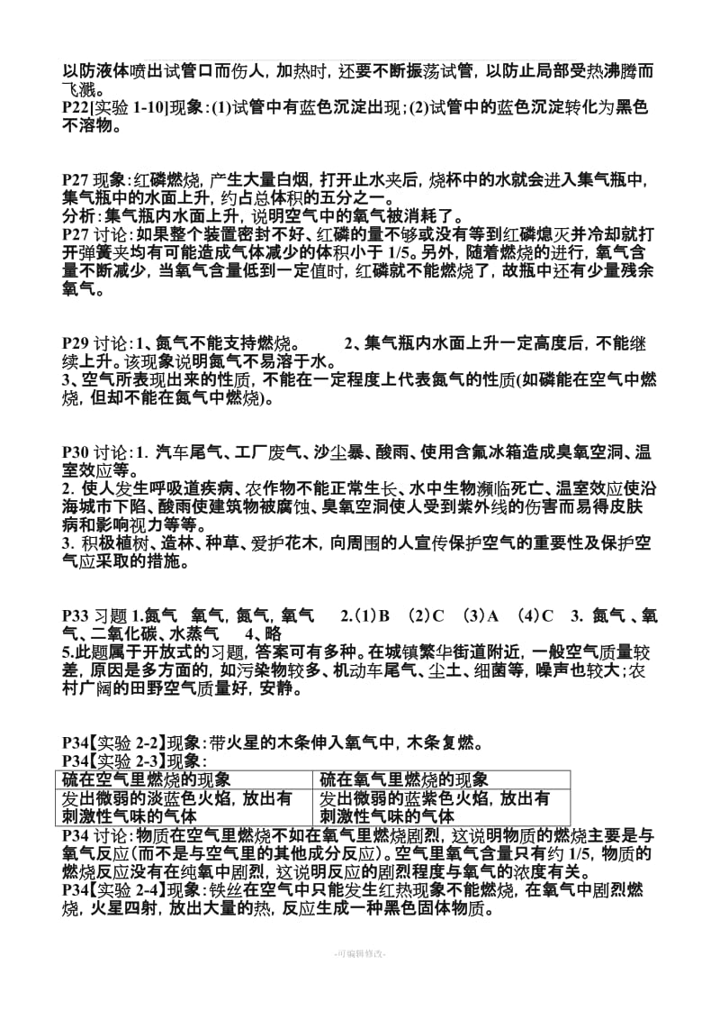 九年级化学上册课本习题解析(全册).doc_第3页