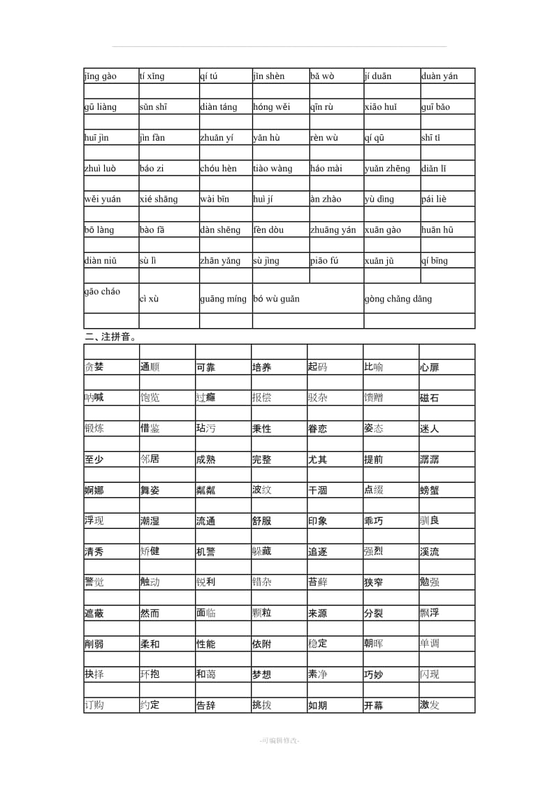 人教版小学五年级语文上册总复习资料.doc_第2页