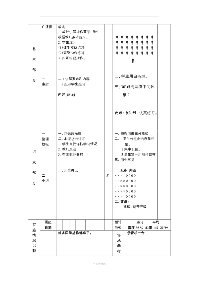 初中八年级全套体育教案(共36课).doc_第2页