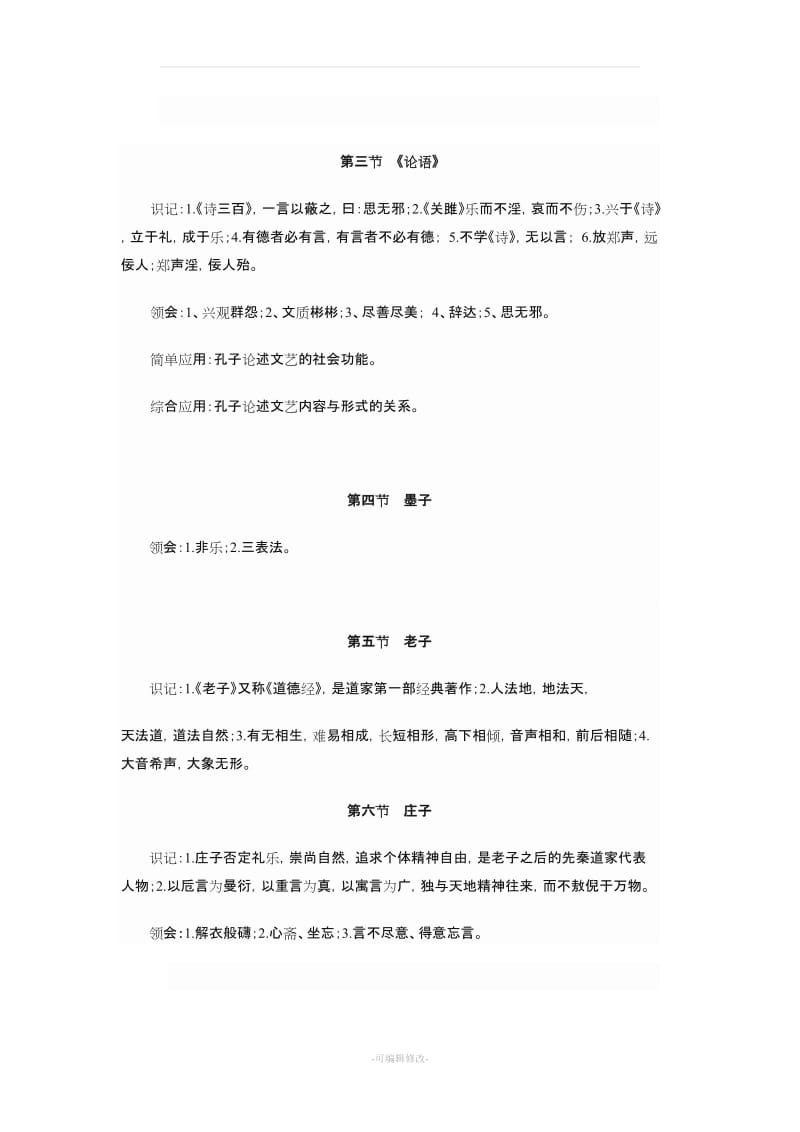 《中国古代文论选读》课程考试大纲.doc_第3页