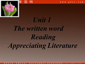 高二英语精品课件《Unit1 The written word》Reading（牛津译林版选修8）