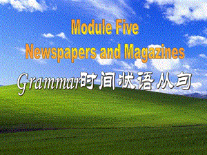 高二英语备课《Module 5 Newspapers and Magazines》Grammar课件