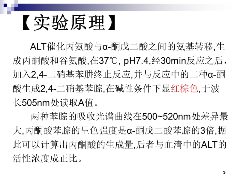 血清谷丙转氨酶活性的测定ppt课件_第3页