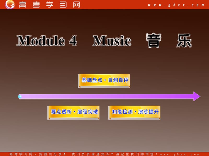 高二英语单元复习配套课件：Module4《Music》 （外研版选修6）_第1页