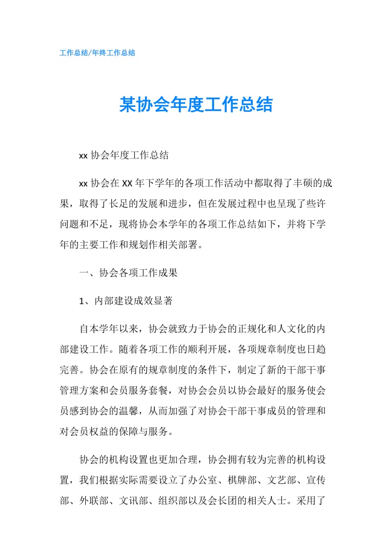 某协会年度工作总结.doc_第1页