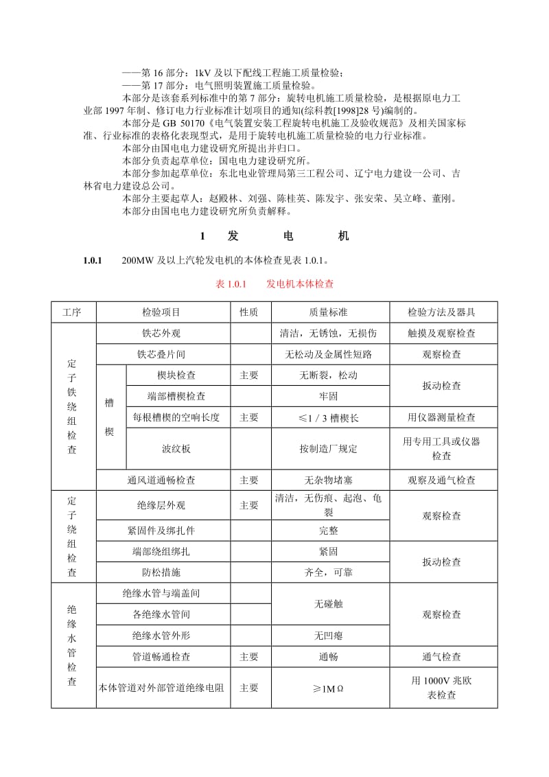 DLT 5161.7—2002 电气装置安装工程质量检验及评定规程 第7部分旋转电机施工质量检验.doc_第2页