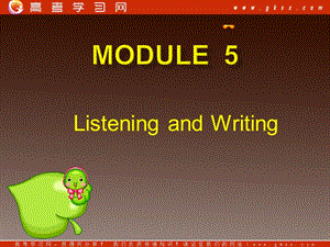 高一英語備課《Module 5 A Lesson in a Lab》listending and writing 課件 外研版必修1