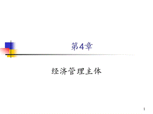 經(jīng)濟(jì)管理主體ppt課件