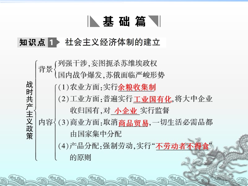 社会主义经济体制的建立和苏联的经济改革ppt课件_第2页