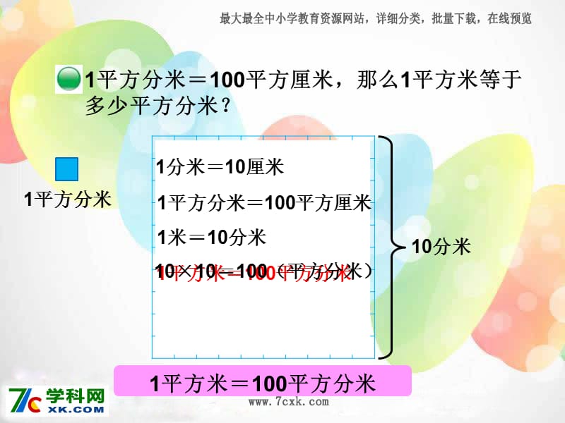 北师大版数学三下5.4《面积单位的换算》ppt课件_第3页