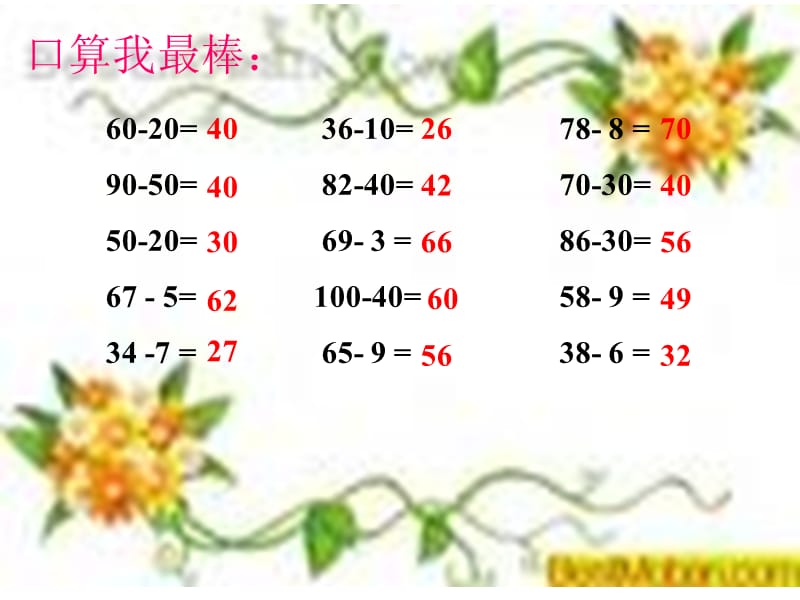 人教[2012]版数学二上《两位数减两位数》ppt课件1_第2页