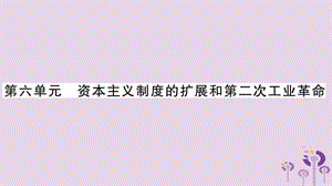 中考?xì)v史復(fù)習(xí)第一篇教材系統(tǒng)復(fù)習(xí)第4板塊世界歷史第6單元資本主義制度的擴(kuò)展和第二次工業(yè)革命（講解）課件