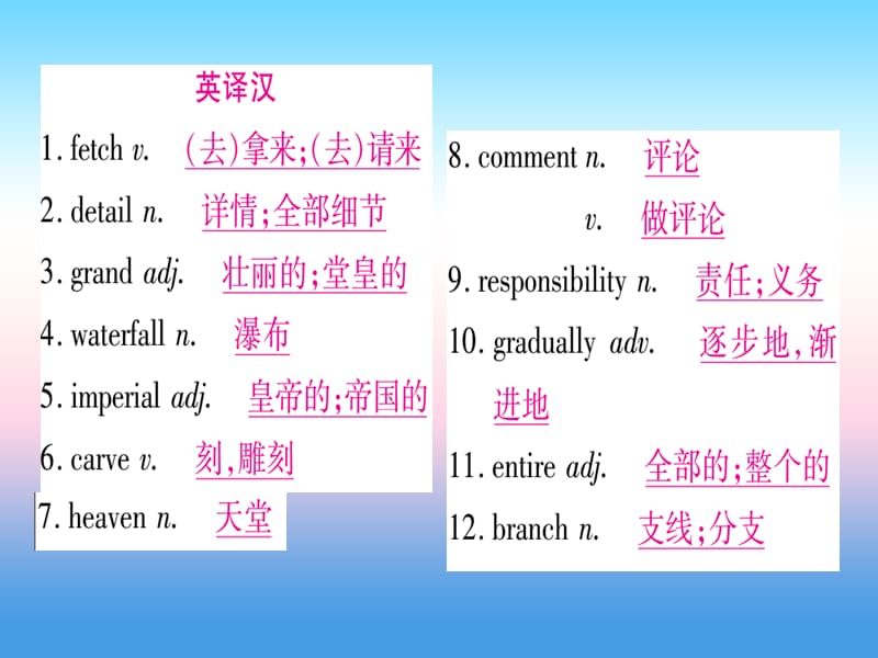 课标版中考英语准点备考第一部分教材系统复习考点精讲十七九下Unit5课件20181115398_第2页