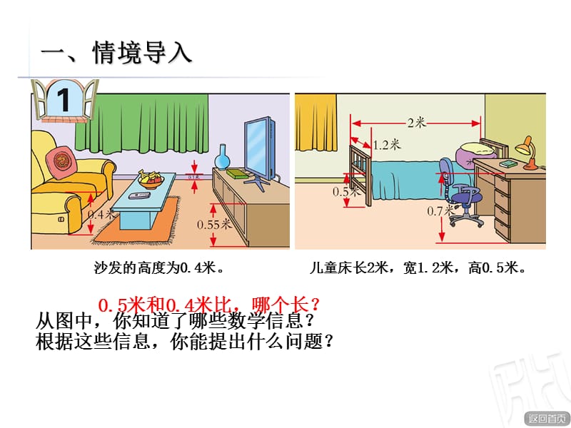 青岛版数学三下第七单元《家居中的学问 小数的初步认识》ppt课件2_第2页