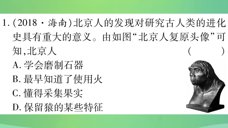 历史复习第一篇教材系统复习1中国古代史第一学习主题史前时期和夏商周时期习题课件1222238_第3页