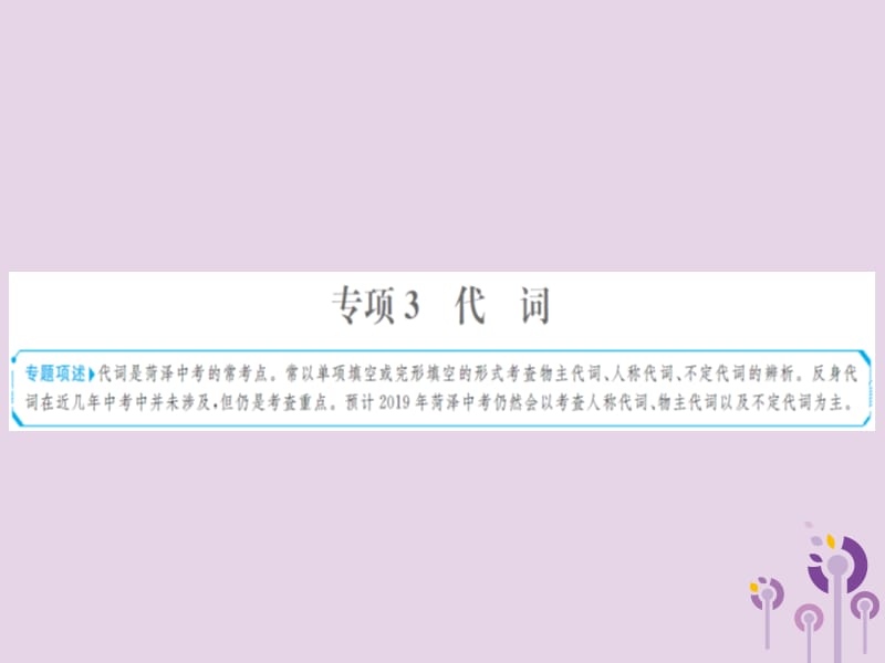 中考英语总复习第二部分专项语法高效突破专题3代词课件38_第1页