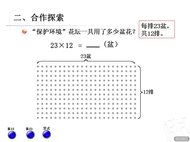 青岛版数学三下第三单元《美丽的街景》（两位数乘两位数不进位）ppt课件_第3页