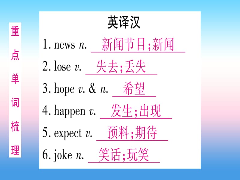 中考英语复习第一篇教材系统复习考点精讲八八上八上Units5_6实用课件460_第2页