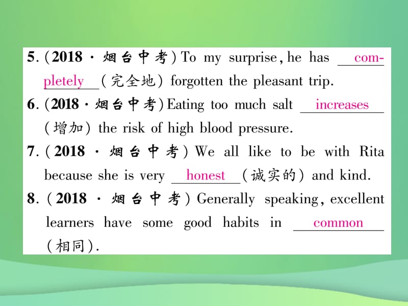 九年级英语专题训练专题2词汇课件92_第3页