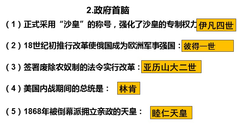 部编人教版九年级历史下册第1---7课复习课件(共19张PPT)ppt课件下载_第3页