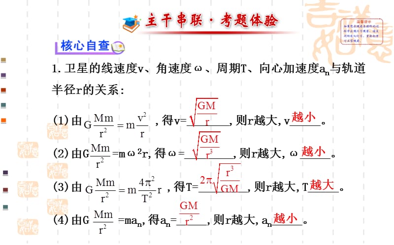 2014届高三物理二轮专题复习课件：万有引力定律及其应用.ppt_第2页